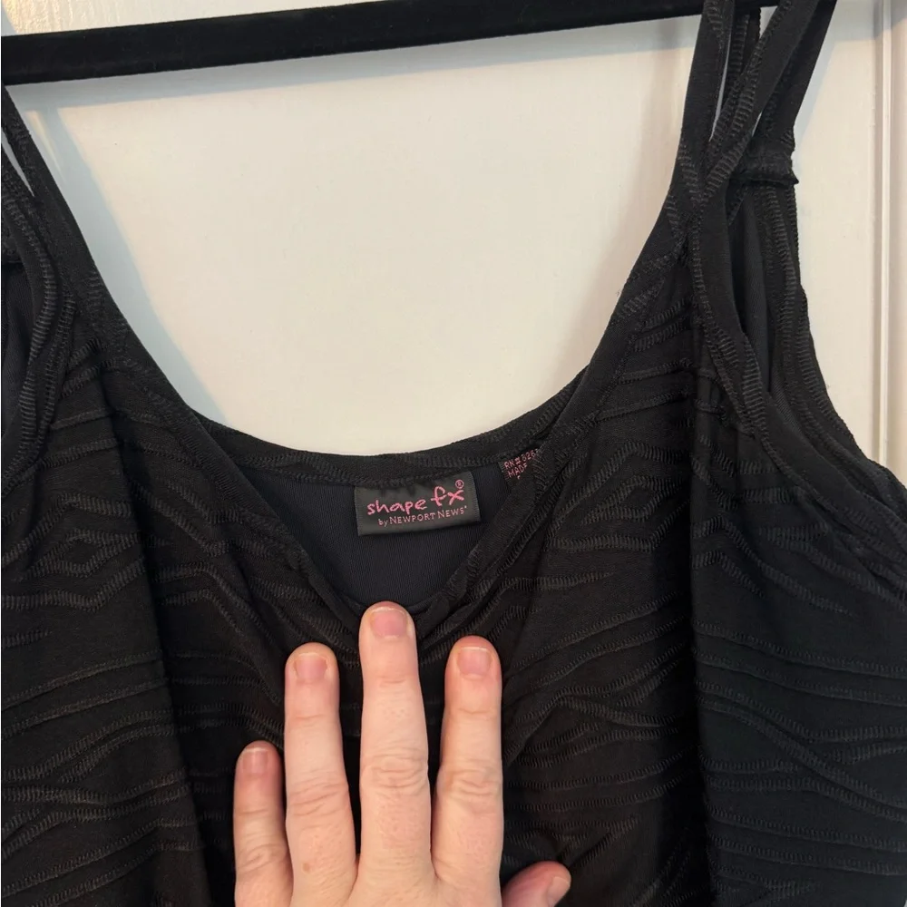 SHAPEFX Fitted Black Long ribbed‎ dress,Simple, Shaping & Stunning. Size 8 NEW - Picture 16 of 16
